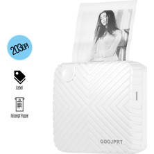 Goojprt P6 Cep Mini Yazıcı Taşınabilir Bt Kablosuz (Yurt Dışından)