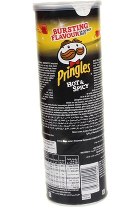 Pringles Hot&Spıcy 165 gr (Siyah) - 19'Li