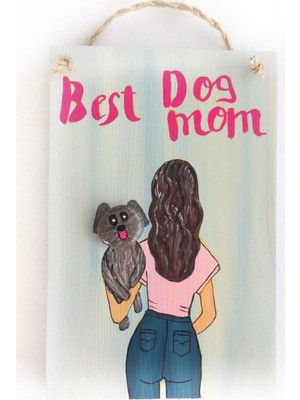 Kemique Best Dog Mom Anneler Günü Pano Jeans