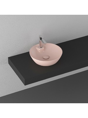 Isvea Sistemay Soft Tezgahüstü Lavabo 45 cm Somon