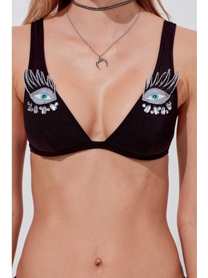 Miyuki Miyuki Gisele Göz Detaylı Üçgen Bikini My18213