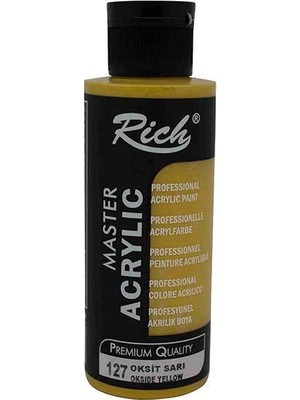 Rich Akrilik Boya 120 cc Oksit Sarı 127