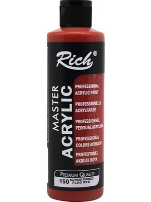 Rich Akrilik Boya 120 cc Bayrak Kırmızı 150