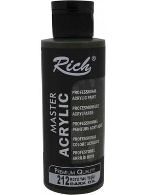 Rich Akrilik Boya 120 cc 212 Koyu Yağ Yeşili