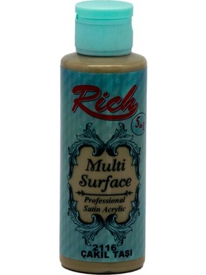 Rich Multi Surface Akrilik Boya 120 cc - 2116 Çakıl Taşı