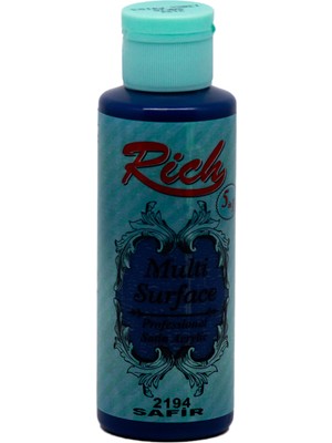Rich Multi Surface 120 cc Safir 2194 Akrilik Boya