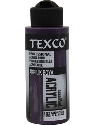 Rich Texco Akrilik Boya Mürdüm 1566 110 cc Yüksek Örtme Gücü ile Dekoratif Kullanım İçin