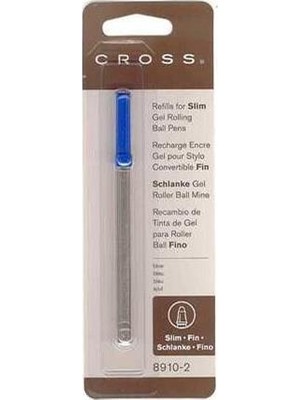 Cross 8910-2 İnce Jel Refil Mavi
