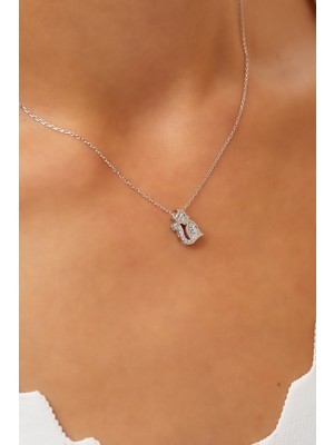 Belinda 925 Ayar Kadın Kedi Gümüş Kolye