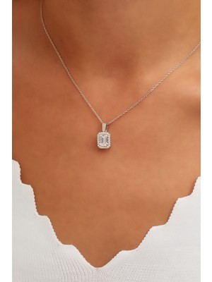 Belinda Pırlanta Montür Gümüş Kolye