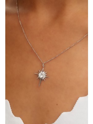 Belinda Kutup Yıldızı Gümüş Kolye 925 Ayar