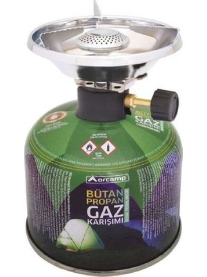 Orcamp Kamp Gaz Kartuşu Siboplu Ocak Set Orgaz 450 gr - KTS450 + K193 (Aygaz Model)