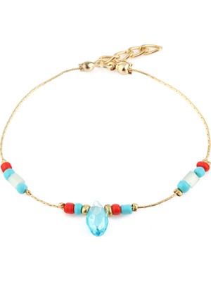 Forentina Mavi Taşlı Tasarım Bileklik PS1377