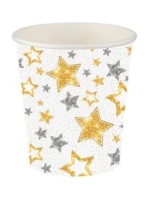 My Party Store Karton Bardak Yıldızlar Beyaz Bp