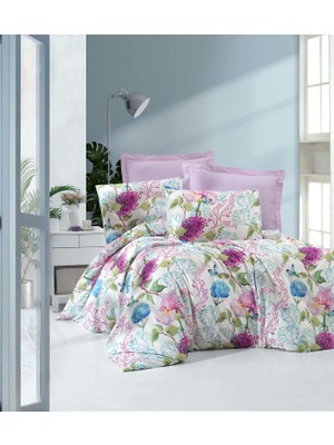 Menderes Home Lanotte Lavender Saten Tek Kişilik Nevresim Takımı