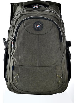 Relaxion 3 Bölmeli Unisex Günlük Okul Sırt Çantası 2237 Haki