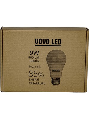 Vovo LED Ampul 9W 10'lu