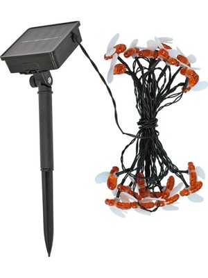 Schulzz Solar Güneş Enerjili Bahçe Dekor LED Işık (30LED-4MT) Su Geçirmez