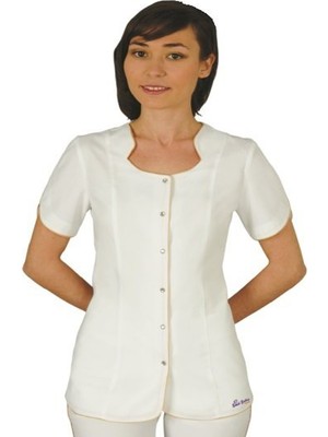 Emel Tekstil Dr.hemşire Estetisyen Bardak Yaka Üst Alpaka Forma