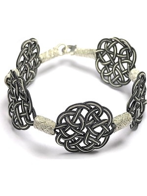 Midyat Nurtaş Gümüş 1000 Ayar Kazaziye Unisex Gümüş Bileklik