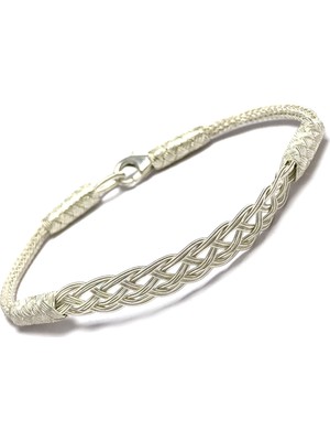 Midyat Nurtaş Gümüş 1000 Ayar Kazaziye Unisex Gümüş Bileklik