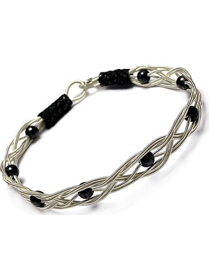 Midyat Nurtaş Gümüş 1000 Ayar Kazaziye Unisex Gümüş Bileklik