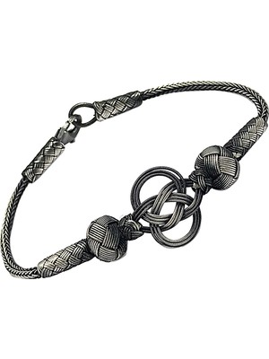 Midyat Nurtaş Gümüş 1000 Ayar Kazaziye Unisex Gümüş Bileklik