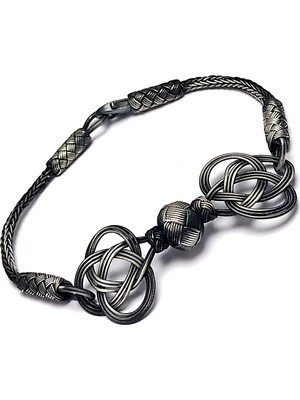 Midyat Nurtaş Gümüş 1000 Ayar Kazaziye Unisex Gümüş Bileklik