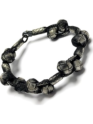 Midyat Nurtaş Gümüş 1000 Ayar Kazaziye Unisex Gümüş Bileklik