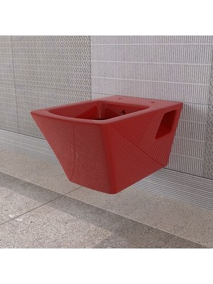 Lucco Loop  Asma Klozet Kırmızı 53 cm