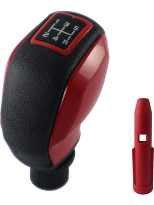 Moda Peugeot 207 Kırmızı Çerçeve Spor Vites Topuzu