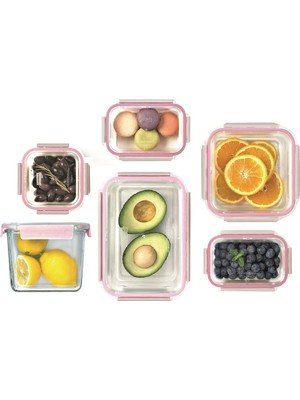 Primanova Glasslock Cam Saklama Kabı Set 4 Parça