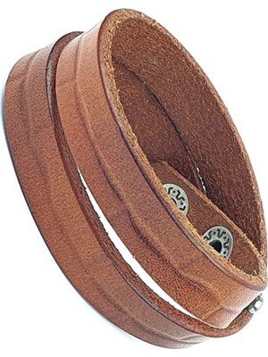 Taba yeni sezon çift sarmal günlük spor deri bileklik