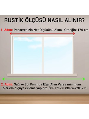 Perdejim Beyaz Raysız Ahşap Rustik Perde Askısı - Rustik Borusu 100 cm