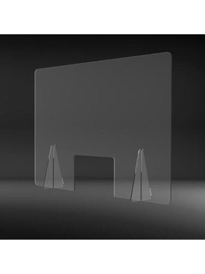 Krc Display Pleksi Seperatör | Pleksi Ara Bölme | Masaüstü Şeffaf Pleksi Koruma 2.8 mm 50 x 50 cm