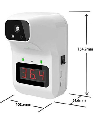 K3-Plus İnfrared Sabit Duvar Tipi Temassız Ateş Ölçer Termometre