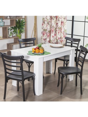 Mobetto Arda / Efes Mutfak Masa Takımı - Siyah