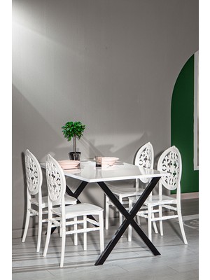 Sandalie Maxima Beyaz / Venüs Mutfak Masa Takımı - Beyaz