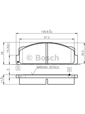 Bosch Doğan Kartal Şahin-M124-M131-Serçe -1 Ön Balata
