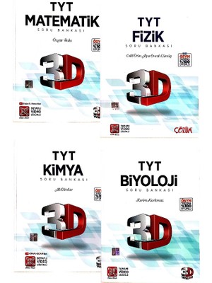 3D Yayınları TYT Sayısal 4'lü Soru Bankası Seti