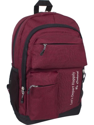 Bagacar 20101 Unisex Günlük ve Okul Sırt Çantası Bordo