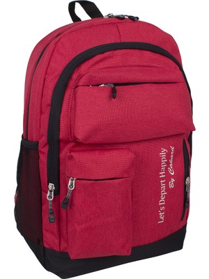 Bagacar 20101 Unisex Günlük ve Okul Sırt Çantası Kırmızı