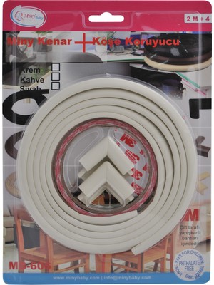 Miny Baby - Miny kenar + Köşe Koruyucu 2m Kenar + 4 adet Köşe