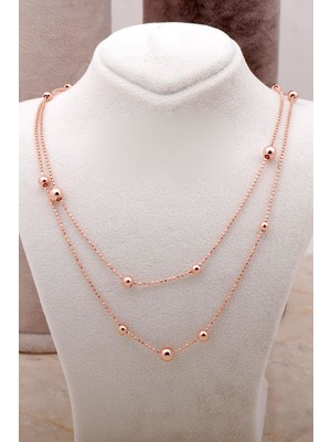 Sümer Telkari Dorika Rose 925 Ayar Gümüş Kolye 6861