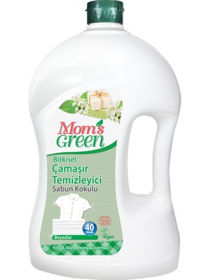Mom's Green Bitkisel Çamaşır Deterjanı 40 Yıkama Sabun Kokulu Vegan Özellikli