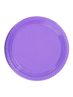 Newoto Tabak Plastik Yuvarlak 22 cm Mor Pk:25