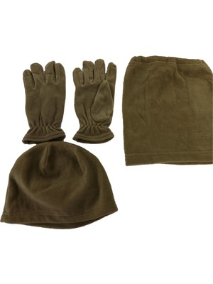 Istikamet Asker Nano Polar Boyunluk Eldiven 3 Lü Set