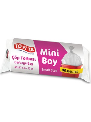 To-Fi-Ta Mini Boy Çöp Torbası 40'lı 40 x 47 cm