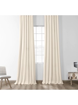 Çeyizmarket  Blackout (Karartma) Krem Fon Perde 150x250 Tek Kanat