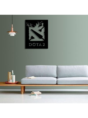 Woodenart Ledli Dota Ahşap Tablo